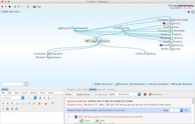 mind map program for mac free