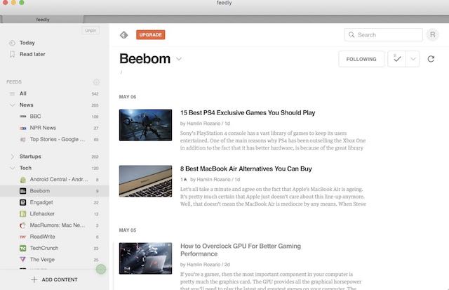 best rss reader for mac free