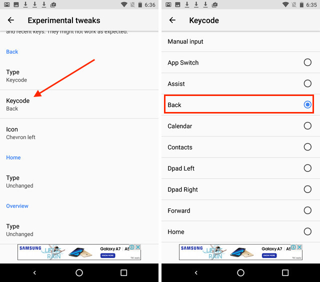 Como definir ícones da barra de navegação personalizada no Android (sem raiz)