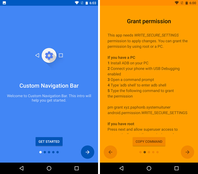 Come impostare le icone della barra di navigazione personalizzate in Android (senza root)