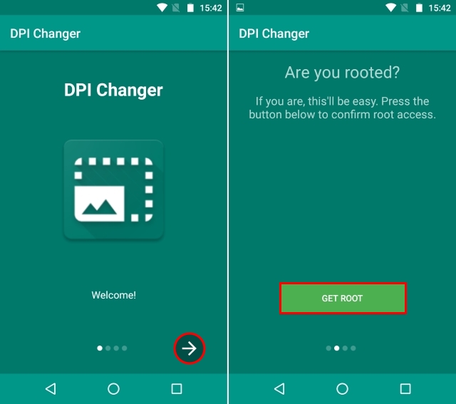 DPI Changer Start and Root Checker