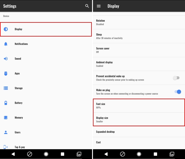 Display Settings