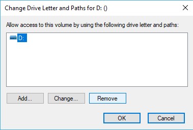 Drive Letter