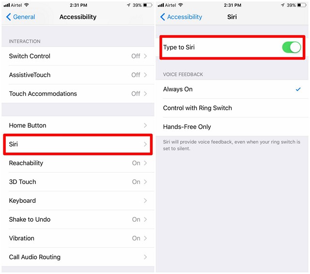 How to Enable “Type to Siri” in iOS 11 and Type Queries to Siri