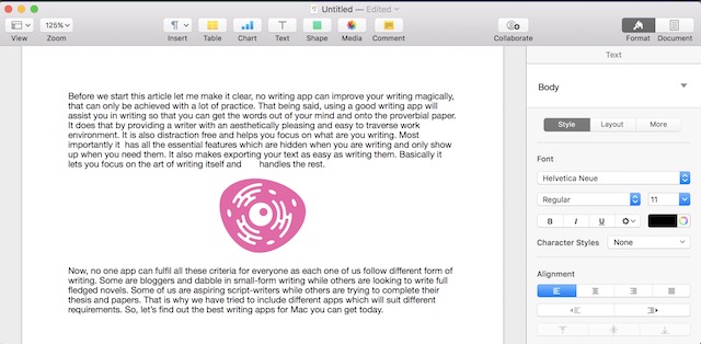 writer for mac review