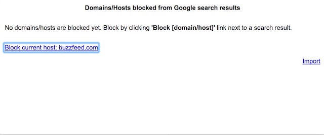 Lista de bloqueio pessoal 2