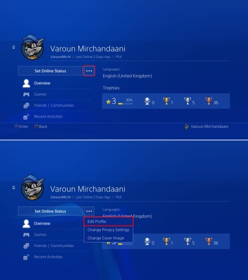 Change Your PSN Avatar on PS4.