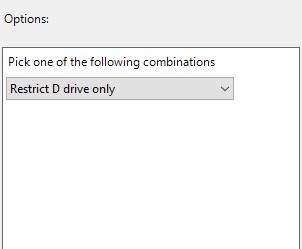 Restrict Drive