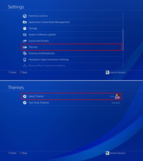 Settings and Themes