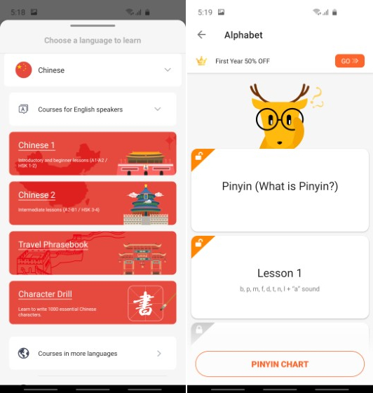 10. LingoDeer - Best Language Learning Apps