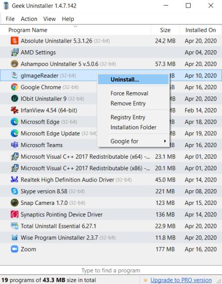 best uninstaller for windows 10