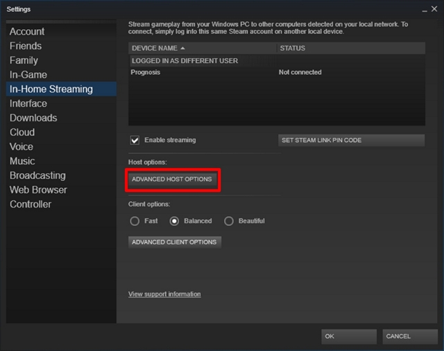 Como usar o streaming em casa do Steam para fazer streaming de jogos