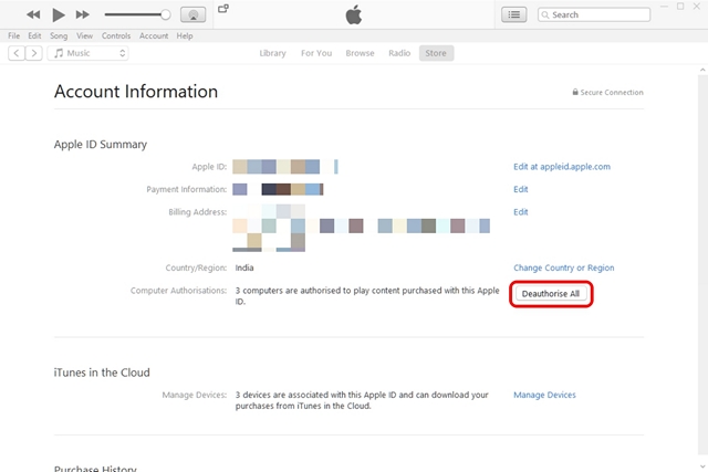 How to Deauthorize A Computer in iTunes