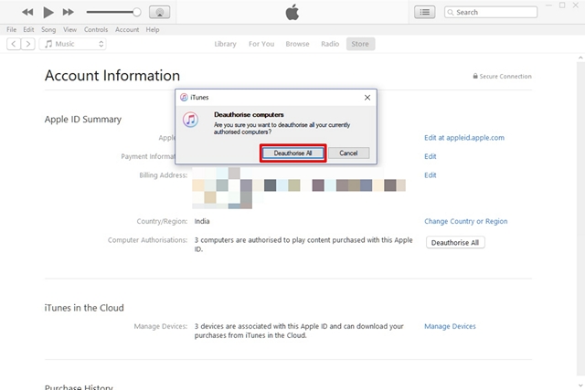 How to Deauthorize A Computer in iTunes