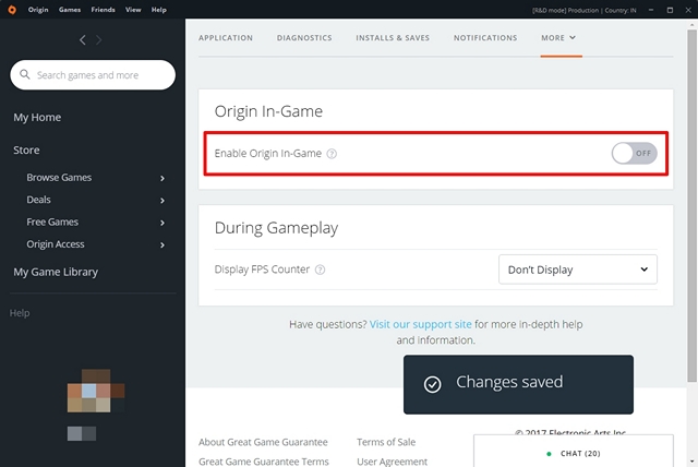 Hướng dẫn cách sử dụng Origin in game overlay để quản lý trò chơi hiệu quả