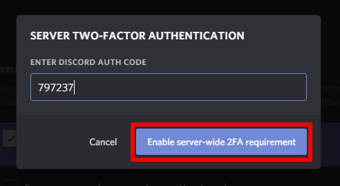 Discord Sunucunuzda İki Faktörlü Kimlik Doğrulamayı Etkinleştirme