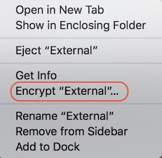 Enabling encryption