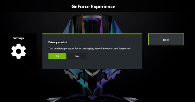 geforce experience instant replay turns off