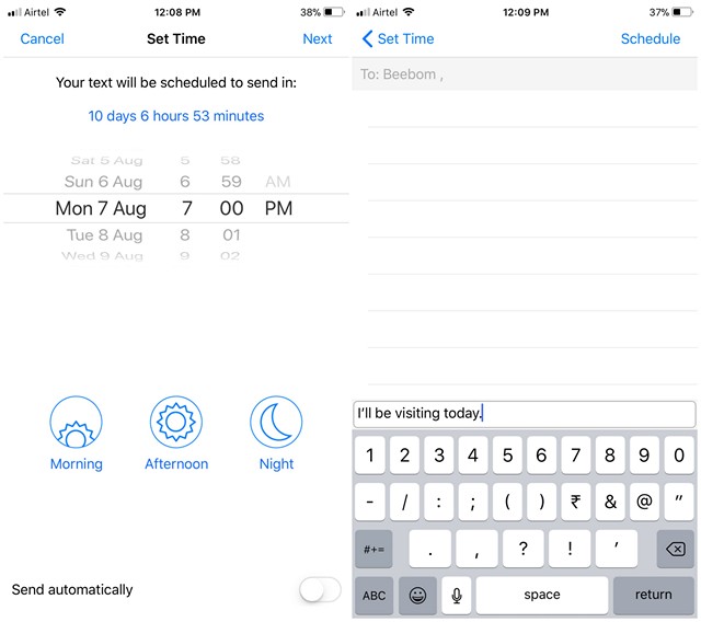 How to Schedule Text Messages on iPhone