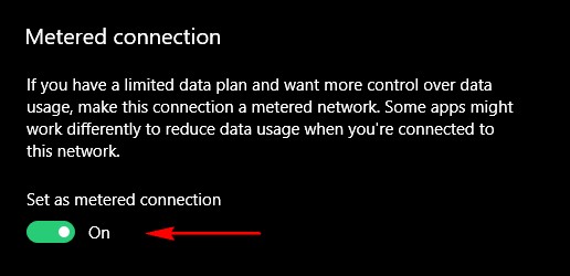 Metered Connection