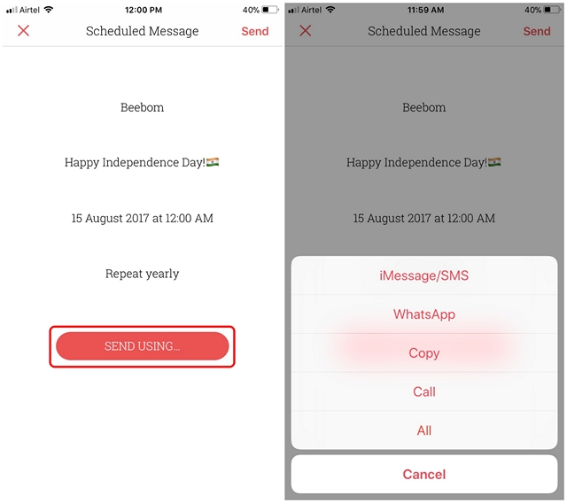 Como agendar mensagens de texto no iPhone