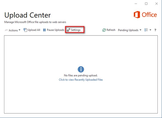 Upload center