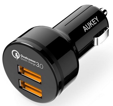 AUKEY Car Charger with Dual USB Ports