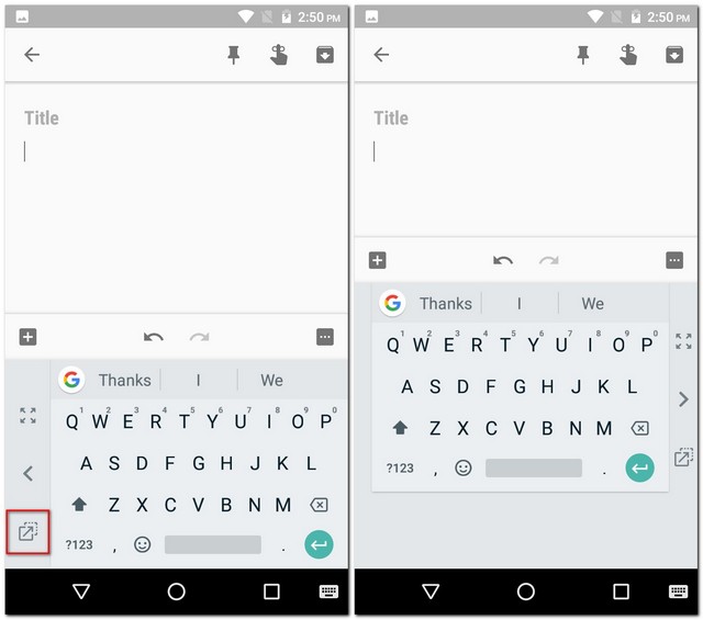 Adjusting Gboard