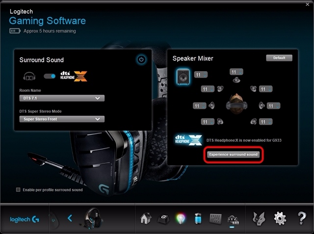 Como ativar o som surround em fones de ouvido Logitech Gaming