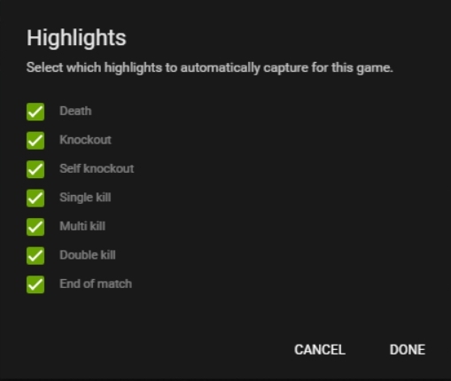 nvidia shadowplay highlights download