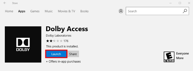 Dolby access windows 10 что это