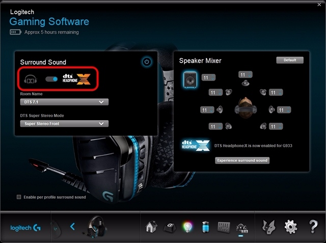 Logitech software headset online g533