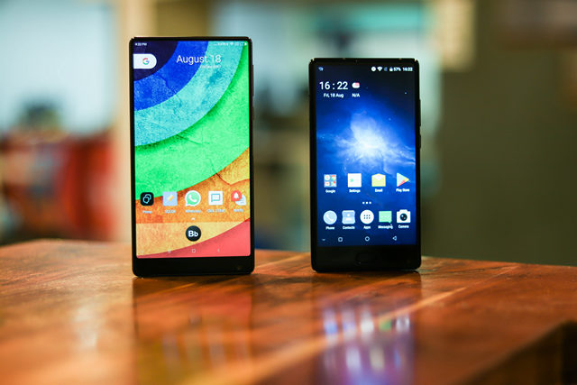 Doogee Mix and Xiaomi Mi Mix - Design