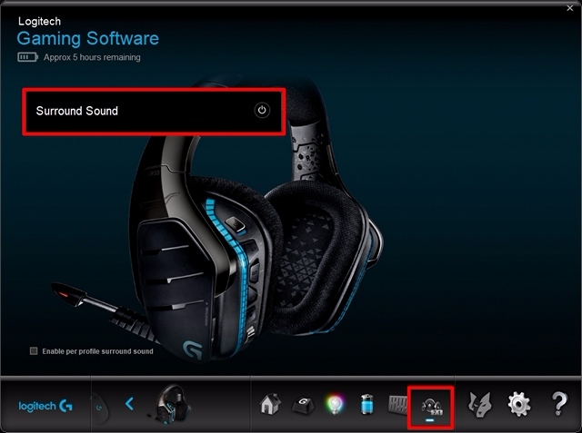 Como ativar o som surround em fones de ouvido Logitech Gaming