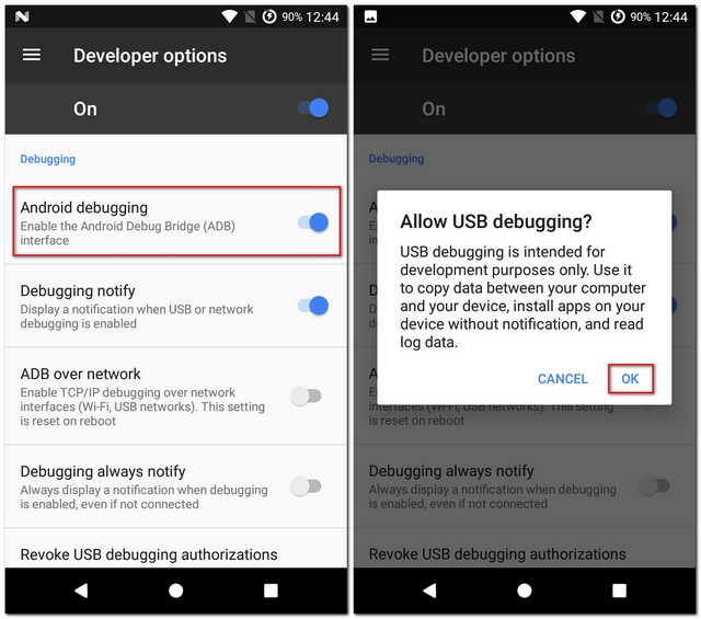 Android allow USB debugging. Development options Android. Отключить heads up уведомления. Android debug Bridge.