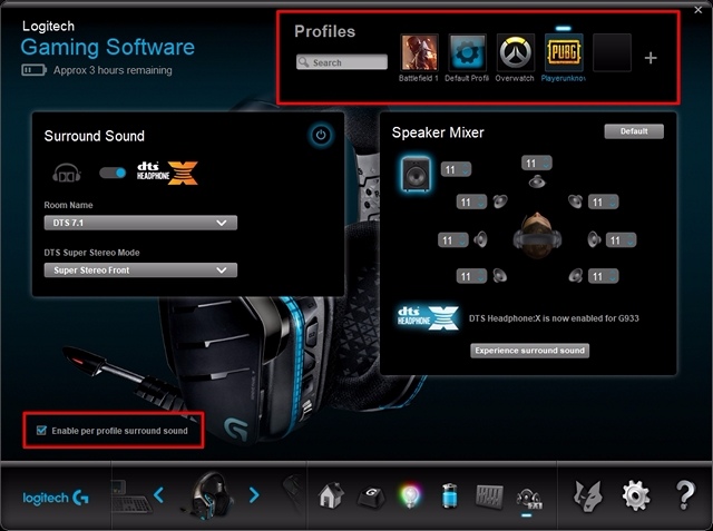 Como ativar o som surround em fones de ouvido Logitech Gaming