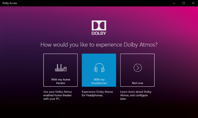 Experience Dolby Atmos