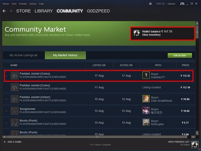 How to Sell In-Game Items on Steam Community Market