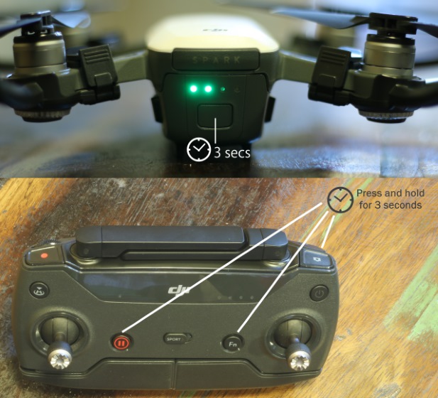 Controller mit Drohne koppeln