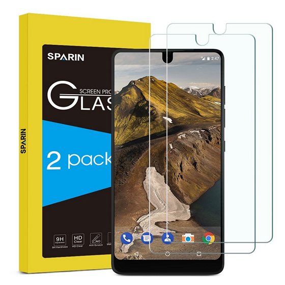 SPARIN Tempered Glass Screen Protector For Essential Phone