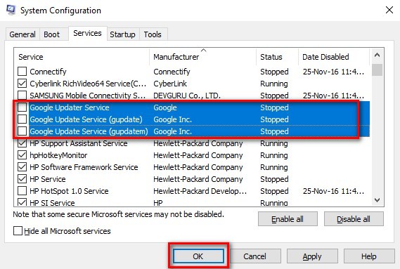 System Configuration