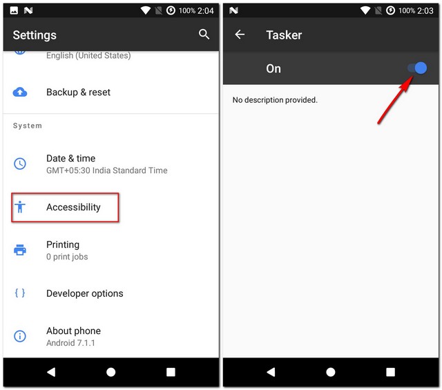 Tasker Accessibility