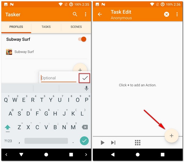 Tasker - Add Action