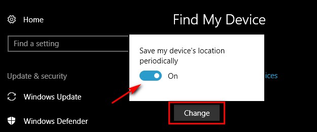 Activate Find My Device