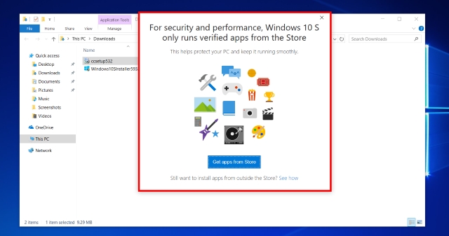 Windows 10 S Non-Store Apps