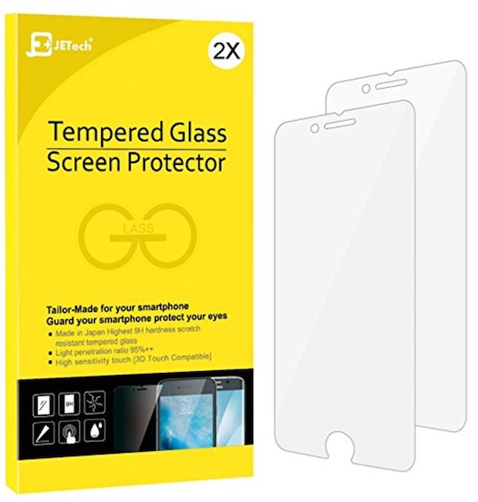 5. JETech Tempered Glass Screen Protector For iPhone 8