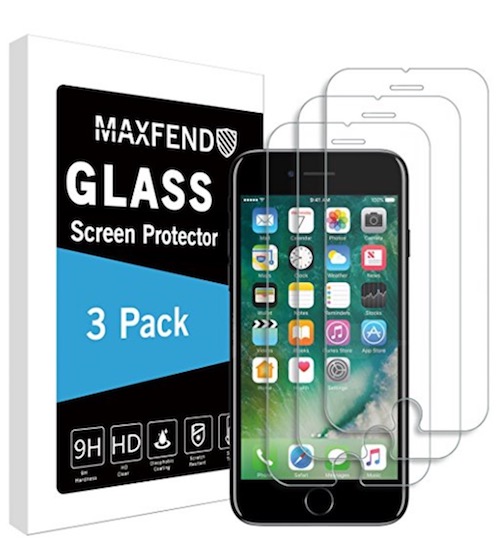 8. MAXFEND iPhone 8 Tempered Glass
