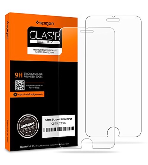 9. Spigen iPhone 8 Screen Protector Tempered Glass