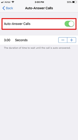 Auto Answer Calls in iOS 11 - 3