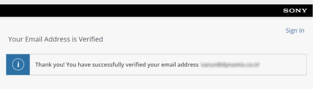 Email ID Verified